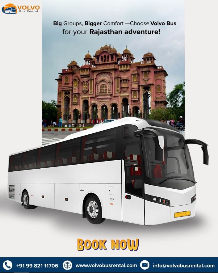 Luxury Volvo Bus Rental Jaipur